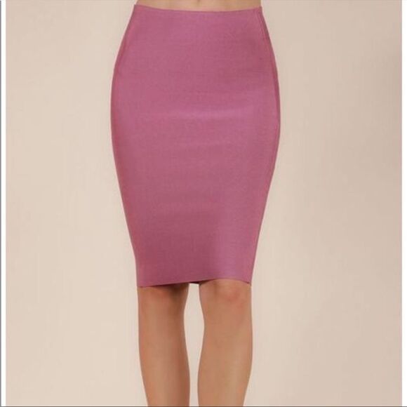 WOW Couture Pink Bandage Pencil Skirt - Size Small - Picture 3 of 16